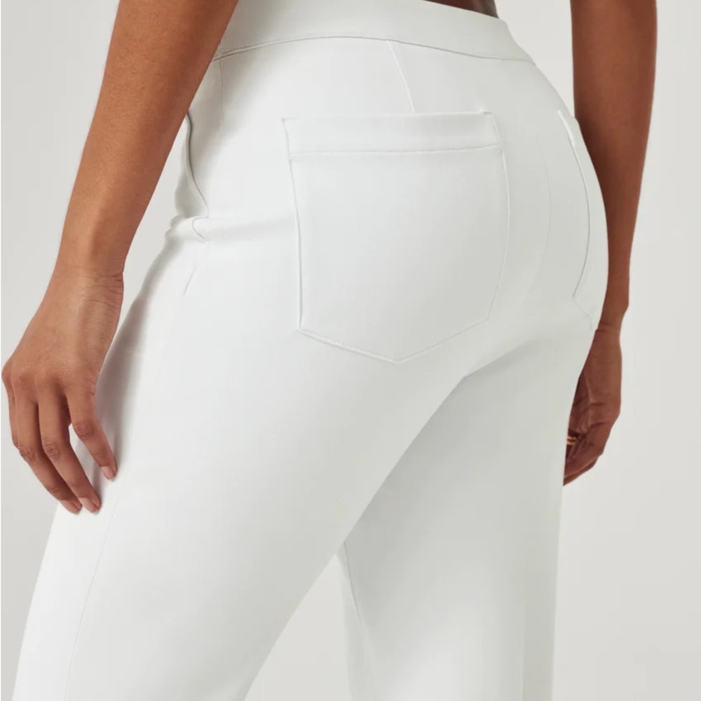 NWT! SPANX Slim Straight Pant Classic White Avail sizes: Small Tall, XL tall - Picture 5 of 12